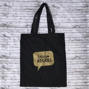 🛒 Black “Totes Adorbs” Tote Bag